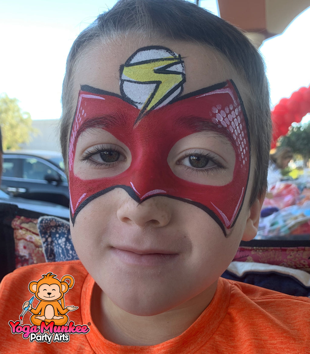 face painting for boys superhero