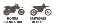 Honda crf80 & 100, kawasaki klx110