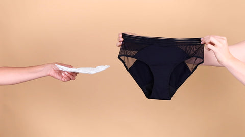 Period Underwear vs Tampons & Pads