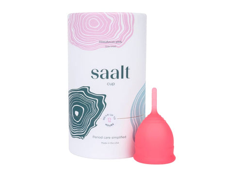 Pink Saalt menstrual cup