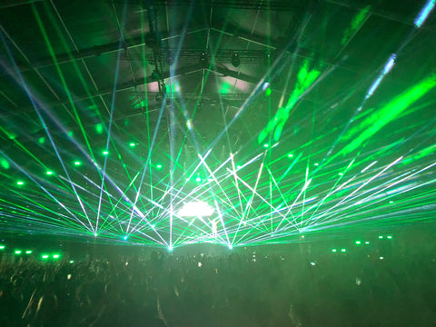 Music festival laser show