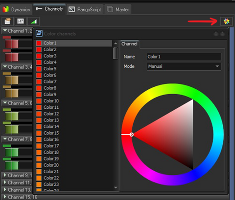 Color channels feature in BEYOND