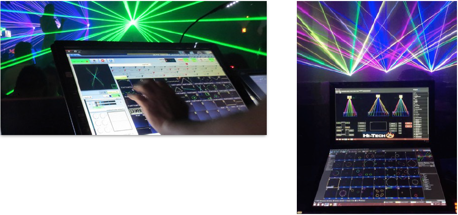 Laser show live control action