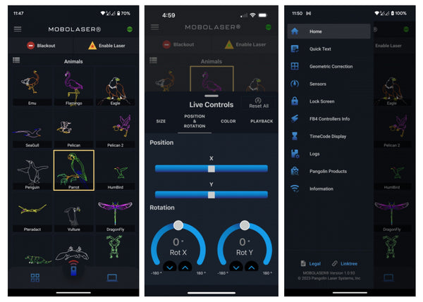 Mobolaser Mobile Laser App