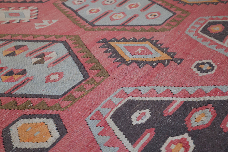 Old Sivas Sarkisla Turkish Kilim Rug