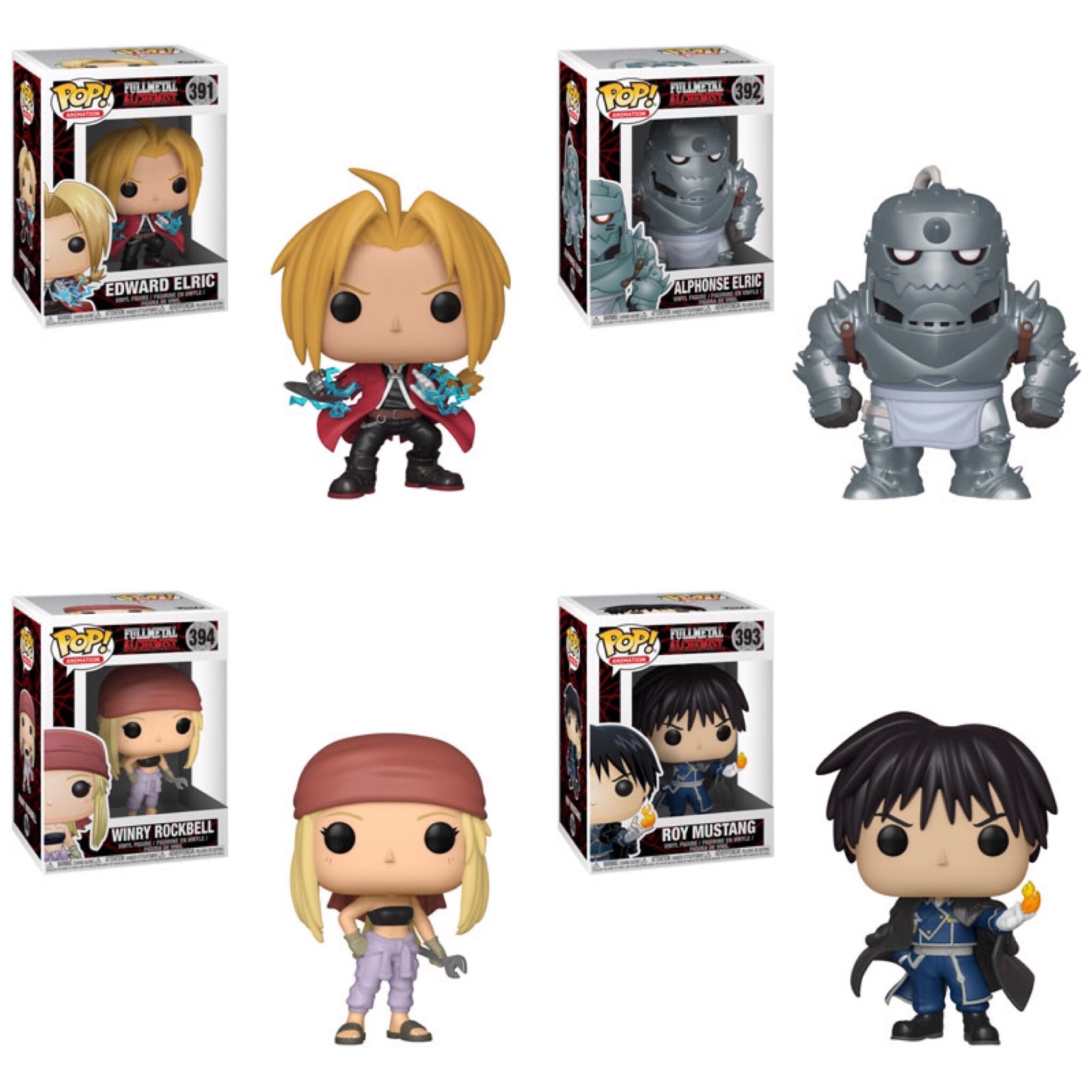 fullmetal alchemist funko pop