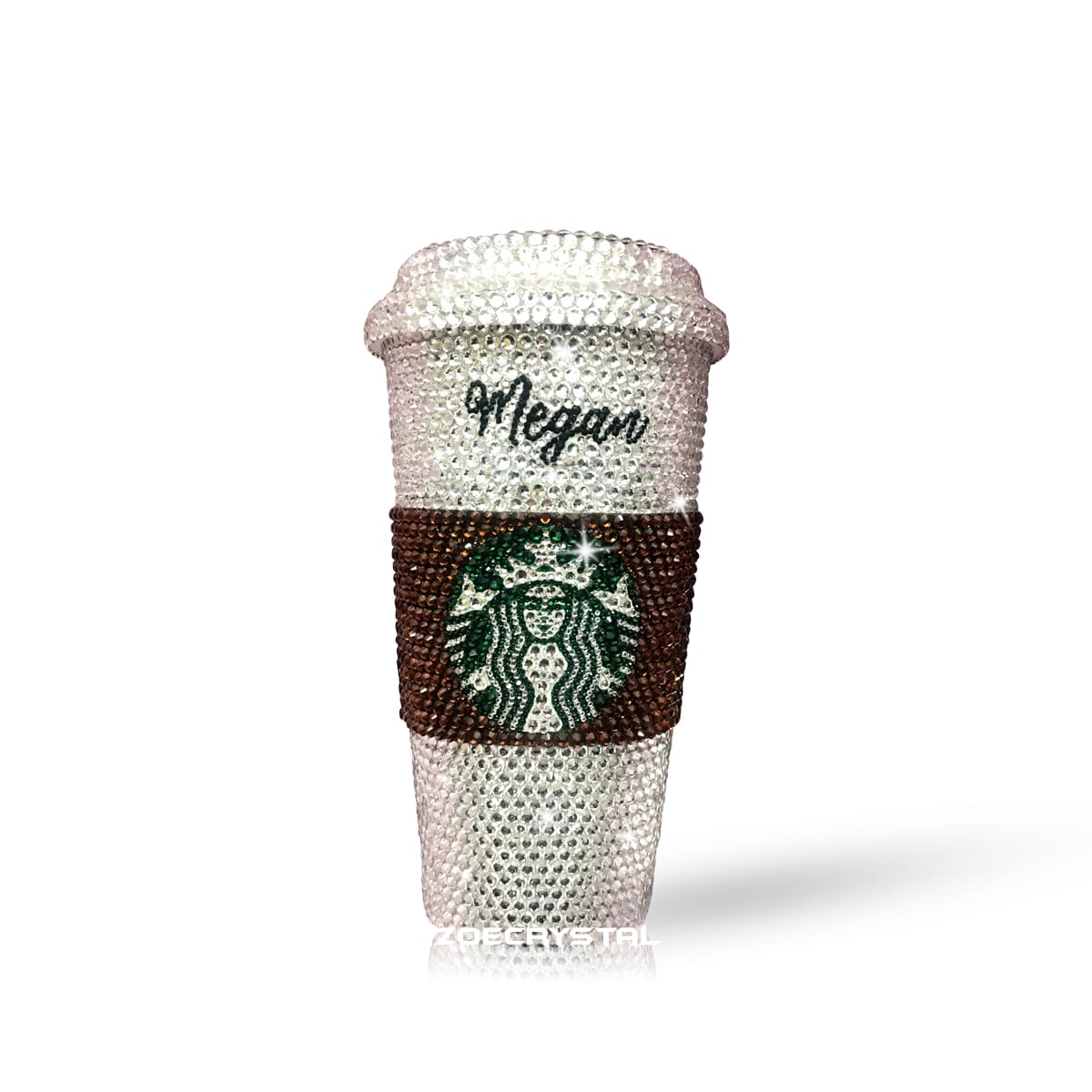 Stylish BLING Crystallized STARBUCKS Cold Cup Light Pink