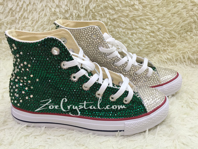 blinged out chuck taylors