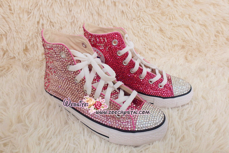 pink bedazzled converse