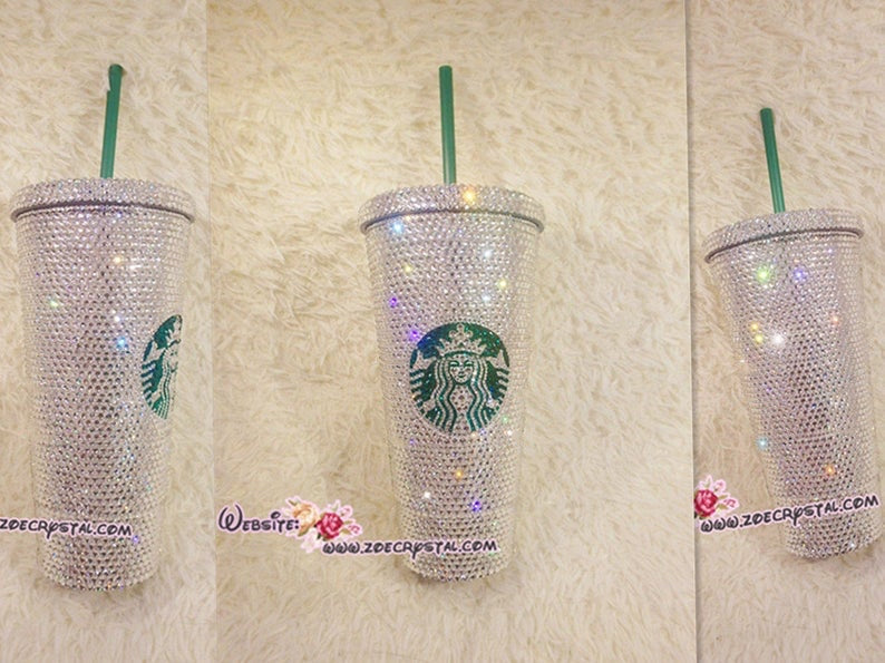 Bride Fuel Bling Starbucks Cold Cup