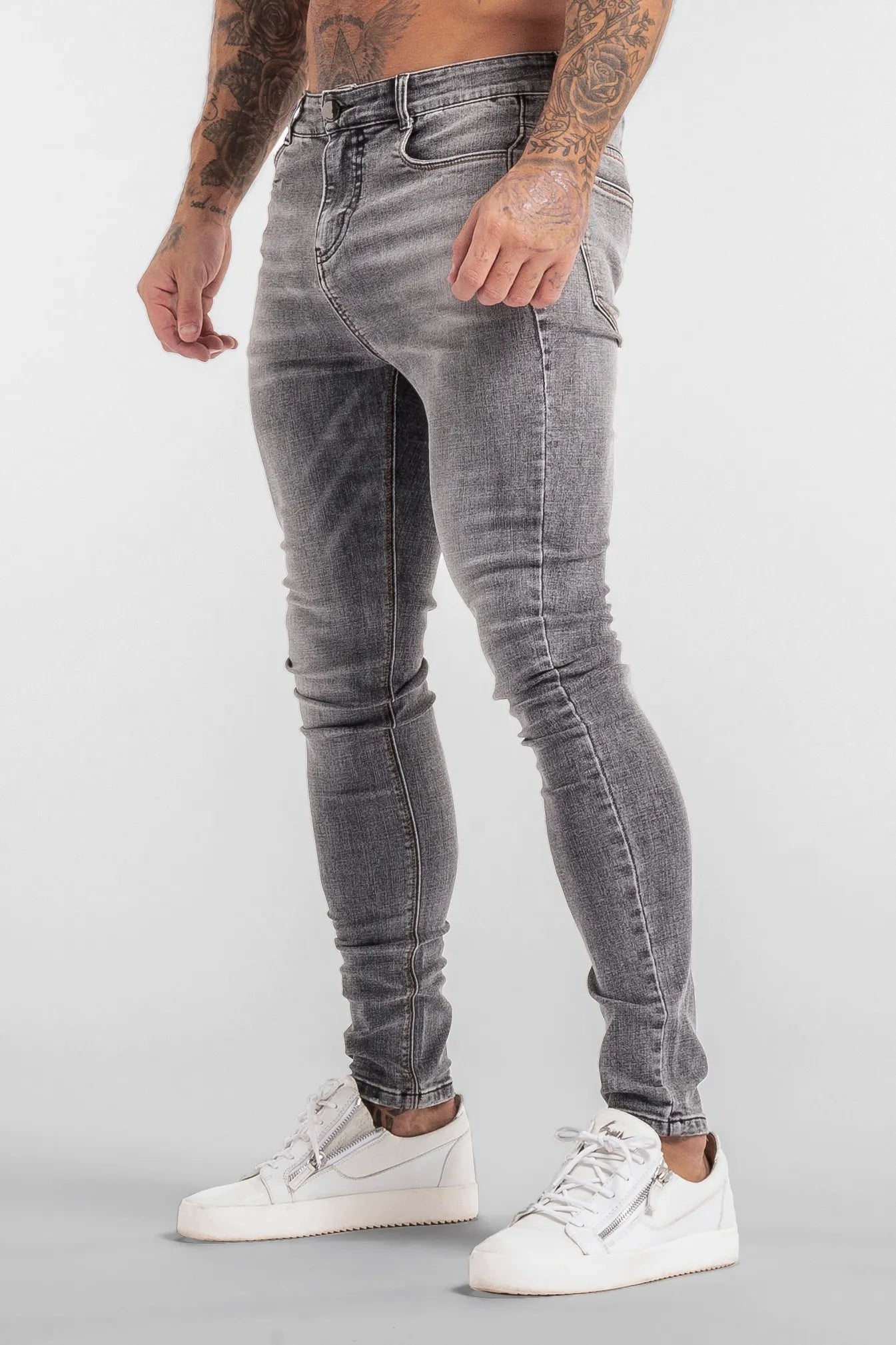 THE LORENZO JEANS - GREY - ICON AMSTERDAM product image