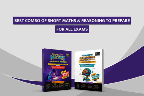 Examcart Competitive Maths + Reasoning Shortcuts Secrets Textbooks for All Government Exams (NRA CET, SSC, Bank, Railway, Defence, Police And All Other Exams) In English (2 Books Combo)