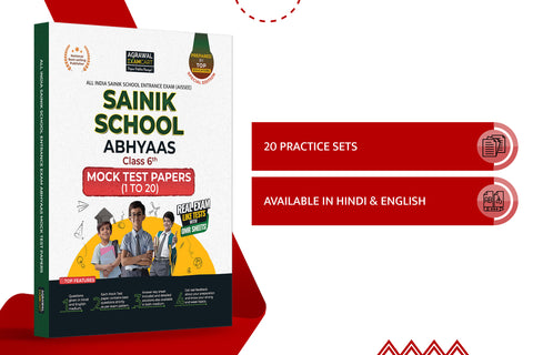 Examcart Sainik School Class 6 Abhyaas Mock Test Papers for 2024 Entrance Exam in English