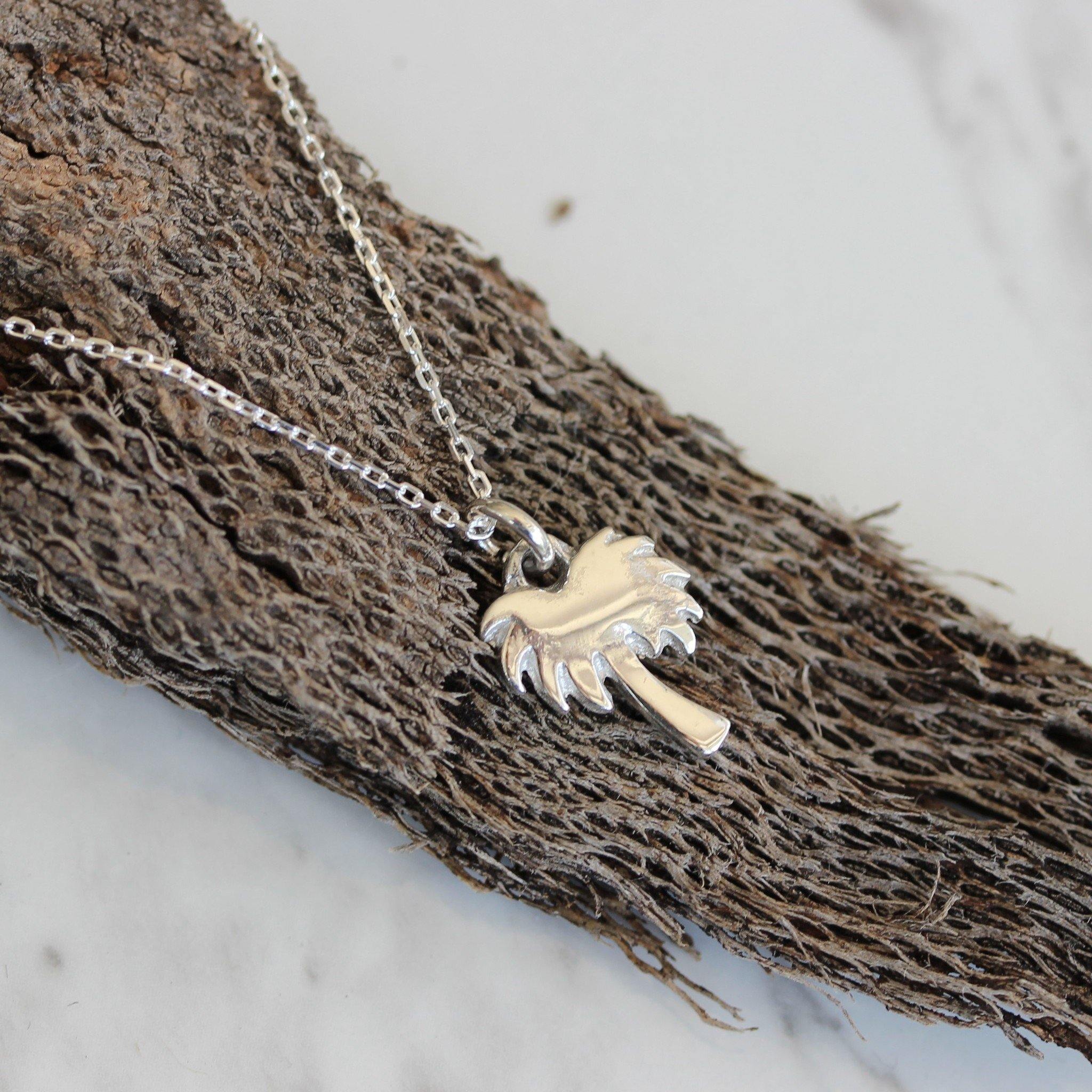 Palm tree necklace - gold and diamond palm tree pendant - beach jewelr –  caligodesign.com