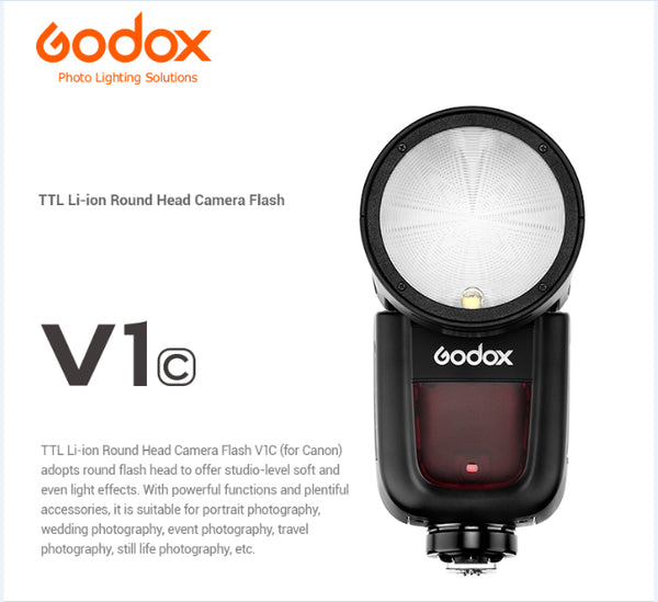 US Godox V1-N 2.4G TTL HSS Round Head Camera Flash Speedlite Fr Nikon D5300  D750