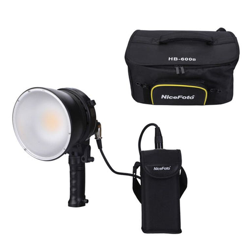 NiceFoto HB-600B Handheld Daylight COB LED Video Light 60W APP Remote Control with Li-ion Battery