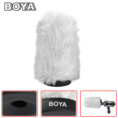 BOYA BY-P140 Microphone Windshield Furry Outdoor Interview windproof Windshield