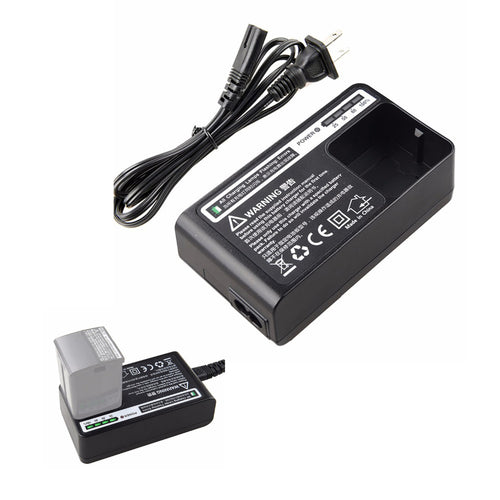 Godox C29 Charger for WB29 Lithium Battery for AD200 Camera Flash Speedlite Power Supply Adapter and Cable