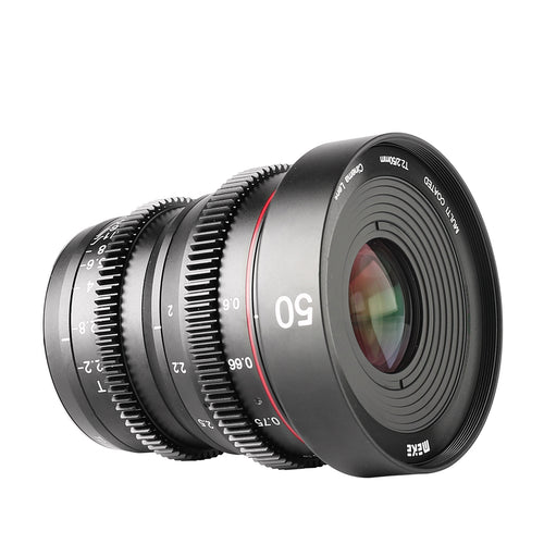 Meike 50mm T2.2 Manual Focus Cinema Lens Fit for Sony Fujifilm M4/3