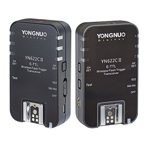 YONGNUO YN622C II Wireless ETTL Flash Trigger with High-speed Sync HSS 1/8000s for Canon camera