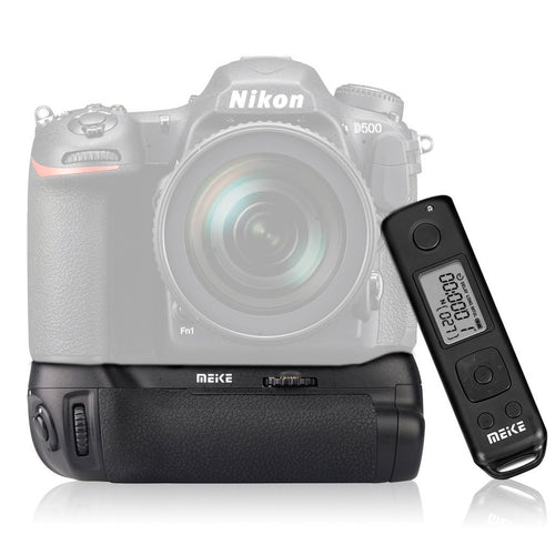 Meike MK-D500 Pro Power pack Built-in 2.4GHZ FSK Remote Control Shooting for Nikon D500 Camera