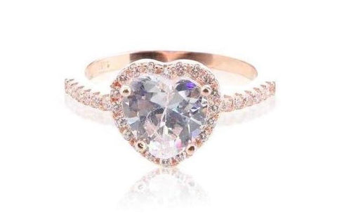 bague coeur or