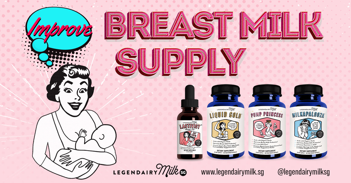 improve breast milk supply with Legendairy supplements