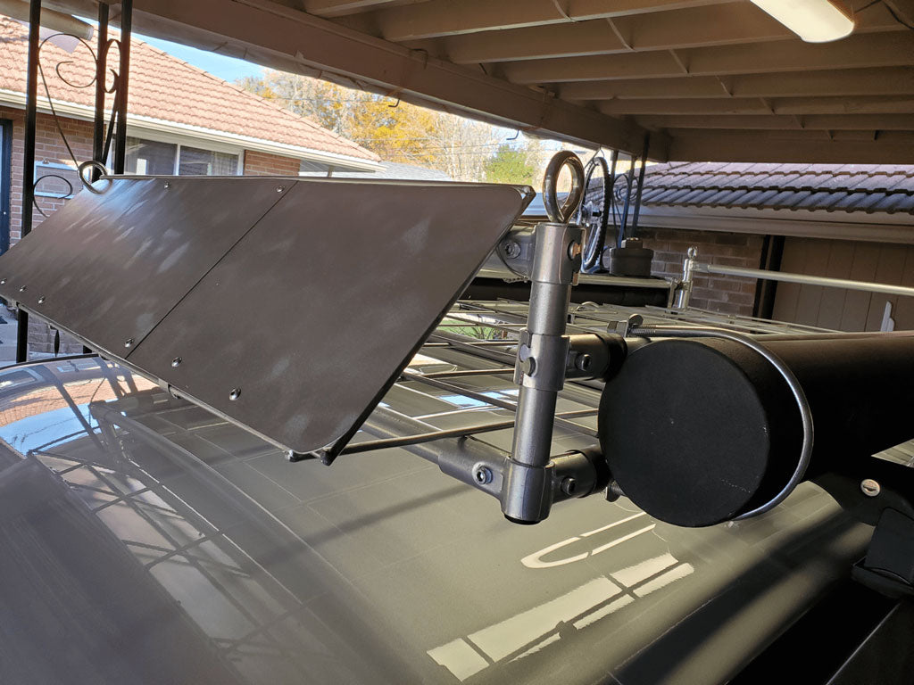 Custom Roof Rack With Built In Shower And Air Dam