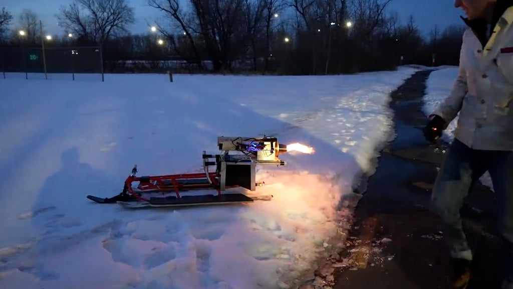 DIY jet powered sled