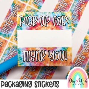 PSS17 Tie Dye Pick Up - Packaging Stickers (Set of 3 Sheets)
