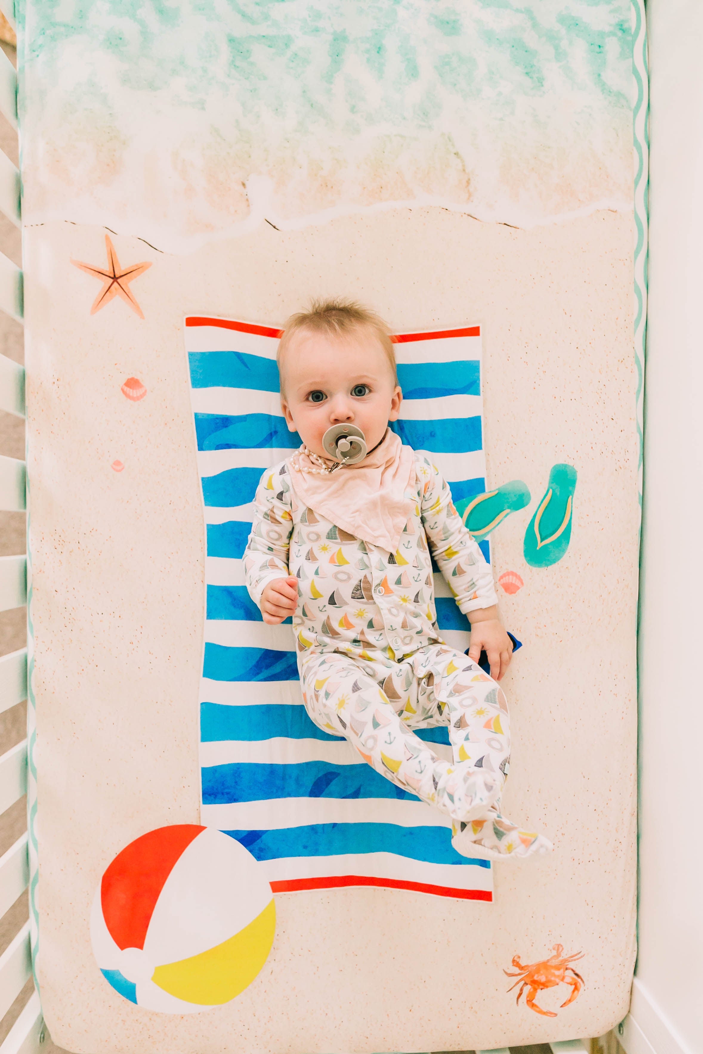 beach crib sheets