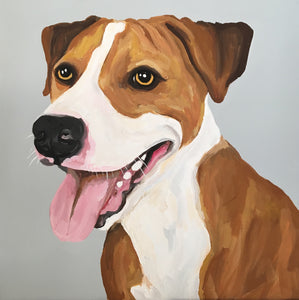 dog painting simple