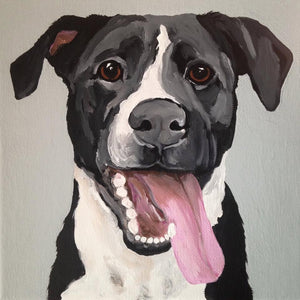 10 x 10 Custom Dog Portrait – Treehouse Crafts LLC
