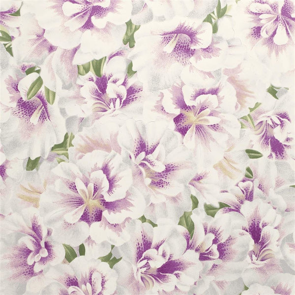 Variegated Azalea Violet & Green PJD6004/02 Wallpaper – Poppy