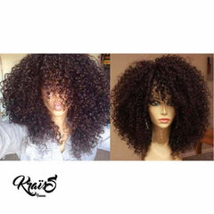 perruque naturelle afro