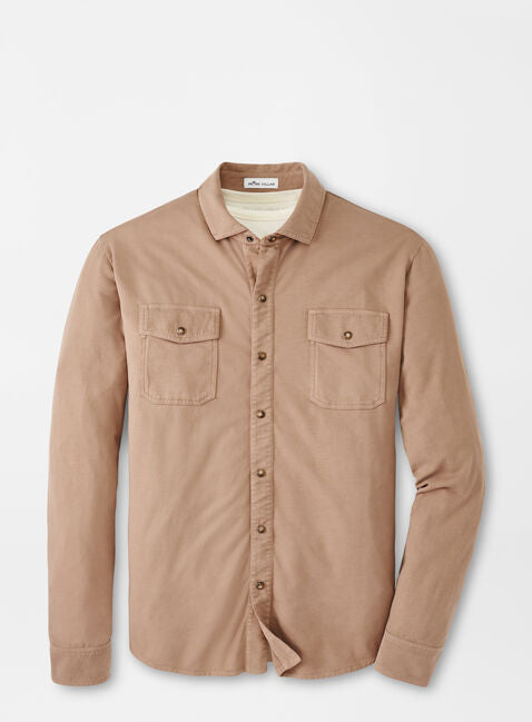 Balsam Peter Millar Crown Sweater Fleece Shirt Jacket Men's
