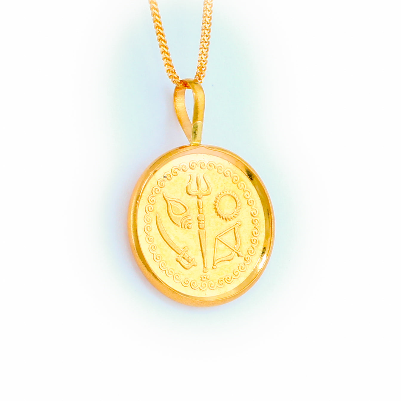 22KT Panchayudha (Panchaudha) - Baby Pendant – Swarnamahal Jewellers Ltd