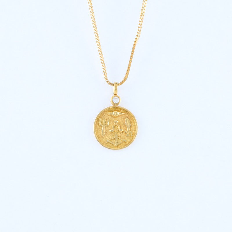 22KT Gold Panchayudha (Panchaudha) Baby Pendant (PA0000032 ...