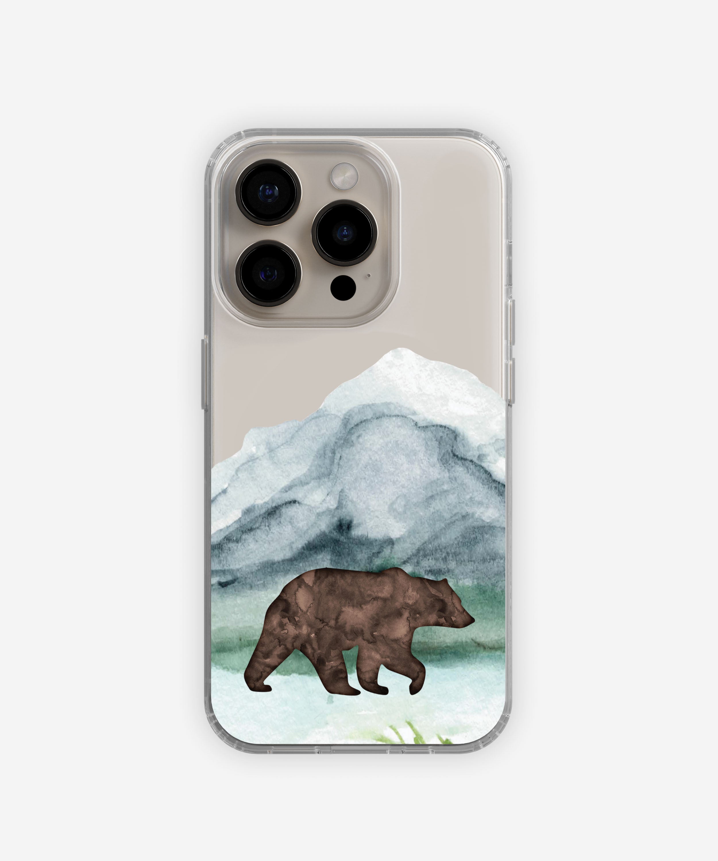 Mountain Grizzly Bear iPhone Case from Tiny Quail