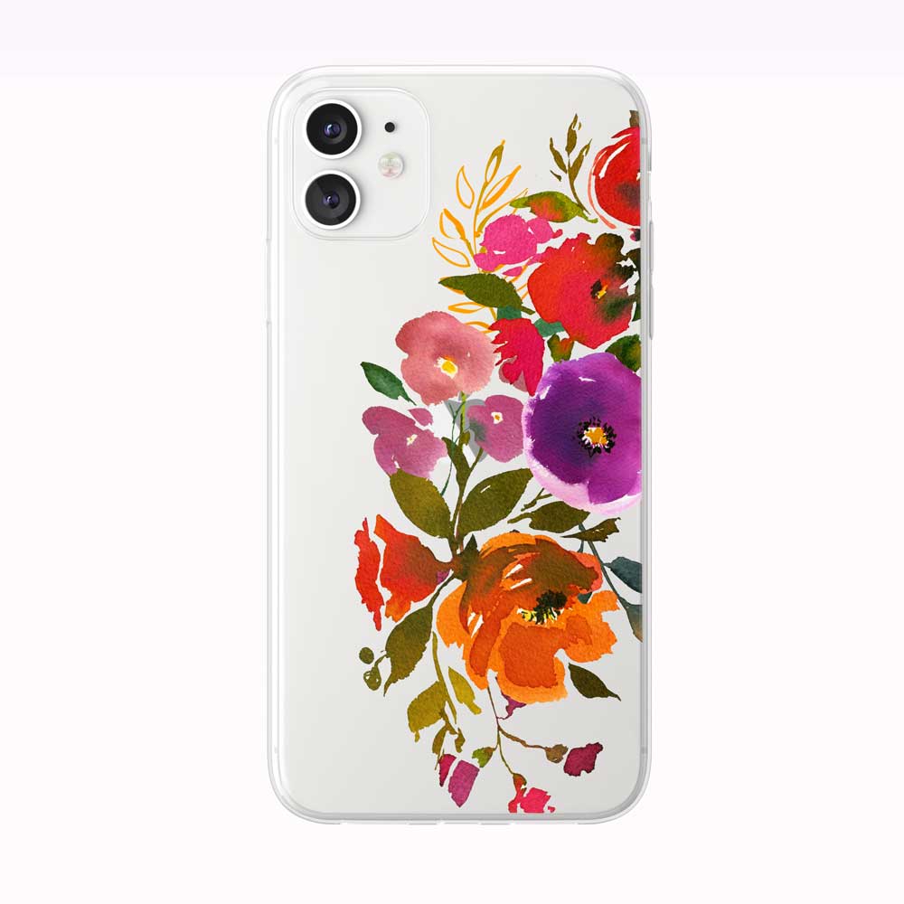 Chrysanthemums Floral iPhone Case by Onesweetorange – Tiny Quail