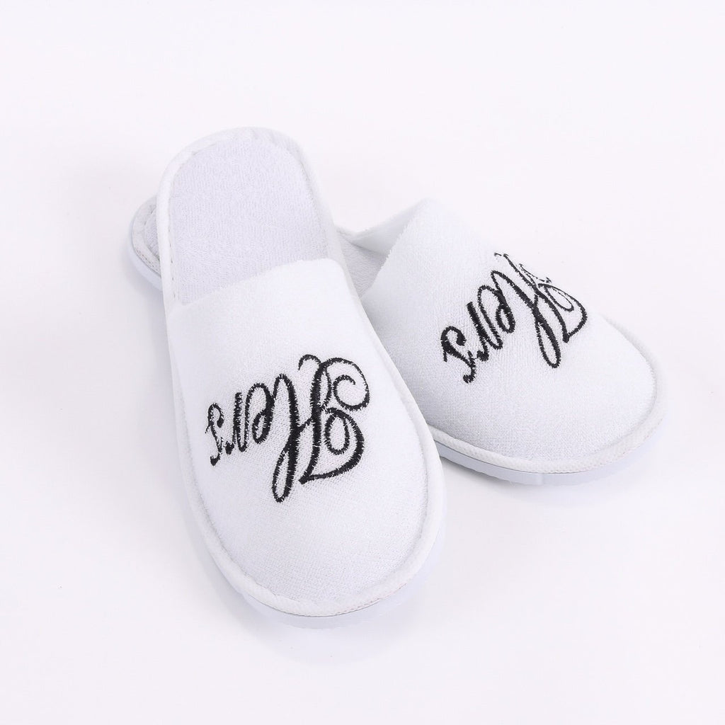 His & Hers Spa Style Slippers | Two Pairs of Matching Couple Slippers ...