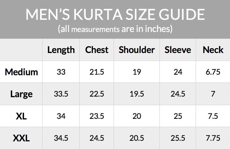 Size Guide – Kamani Inc