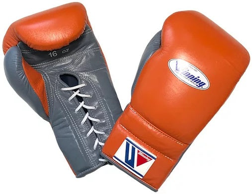 grey winning boxing gloves