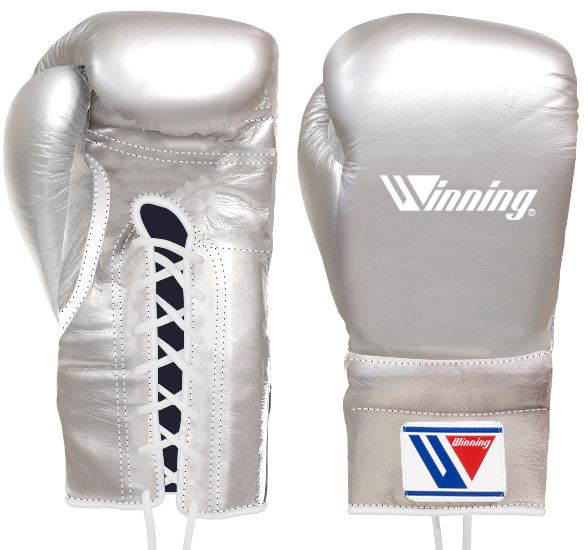 silver winning boxing gloves