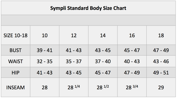 Enell Size Chart
