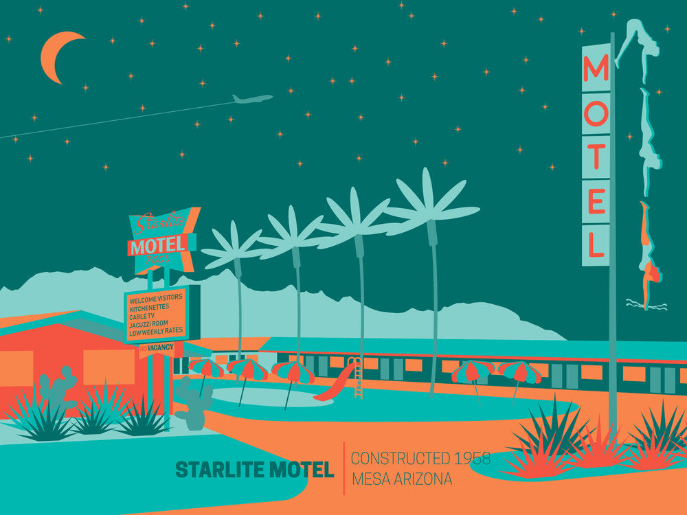 Starlite Motel Print