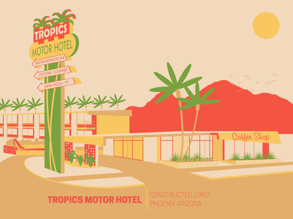 Tropics Motel Hotel Print