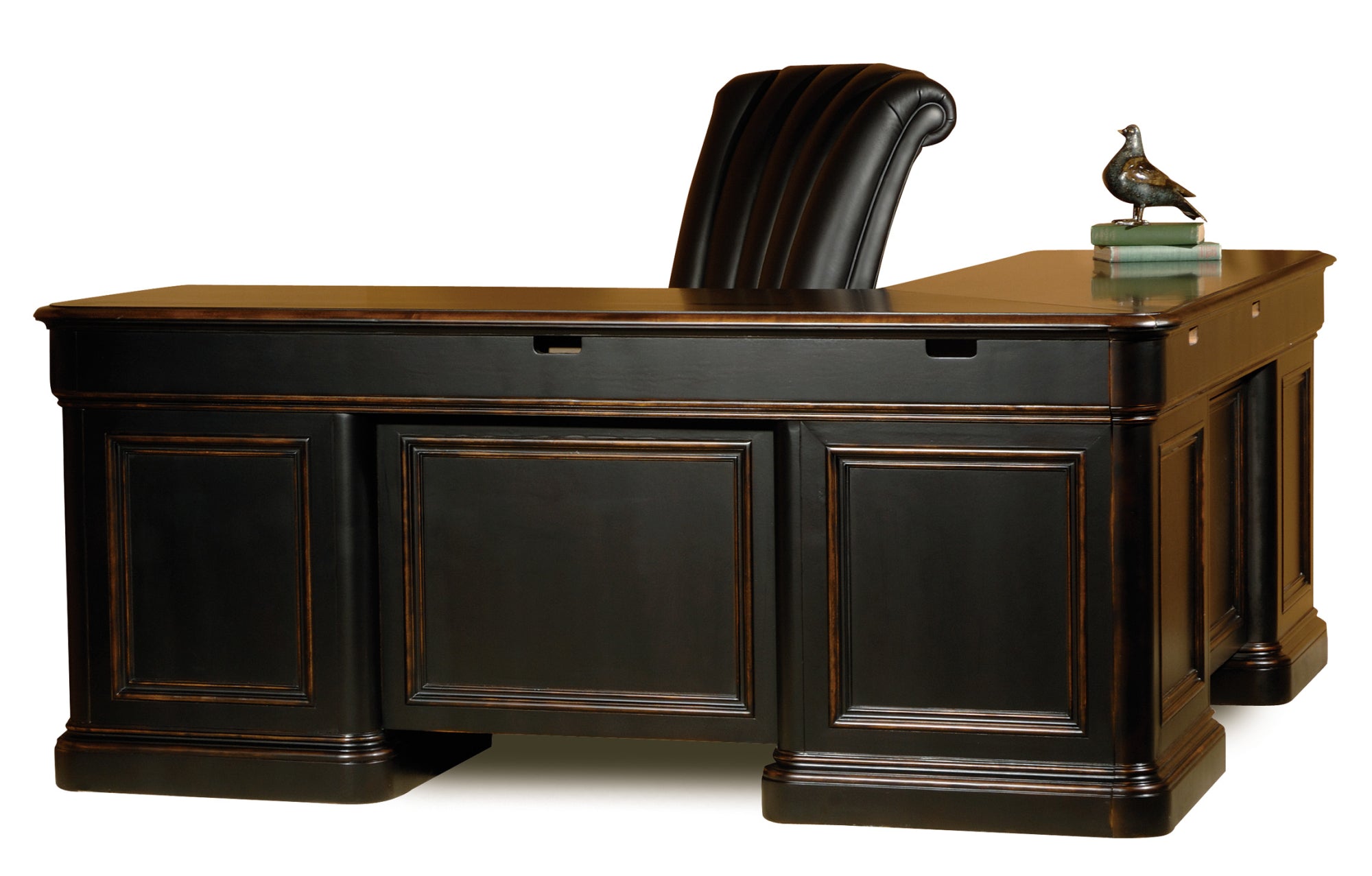 Hekman Office Louis Philippe Executive L Shaped Desk 79147