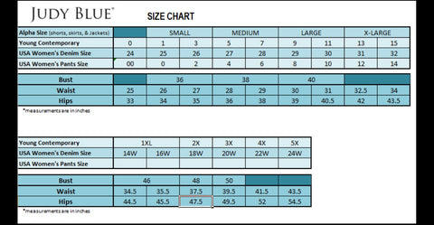 kancan size chart