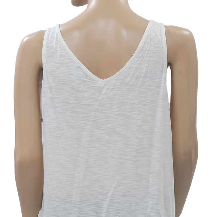Lucky Brand Embroidered Blouse Tank Top